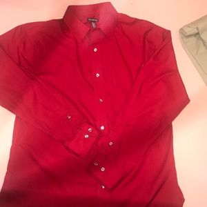 Red button up